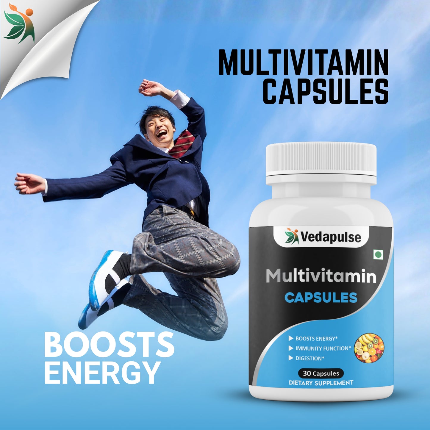 Multivitamin Capsules 30 Pack - Vedapulse