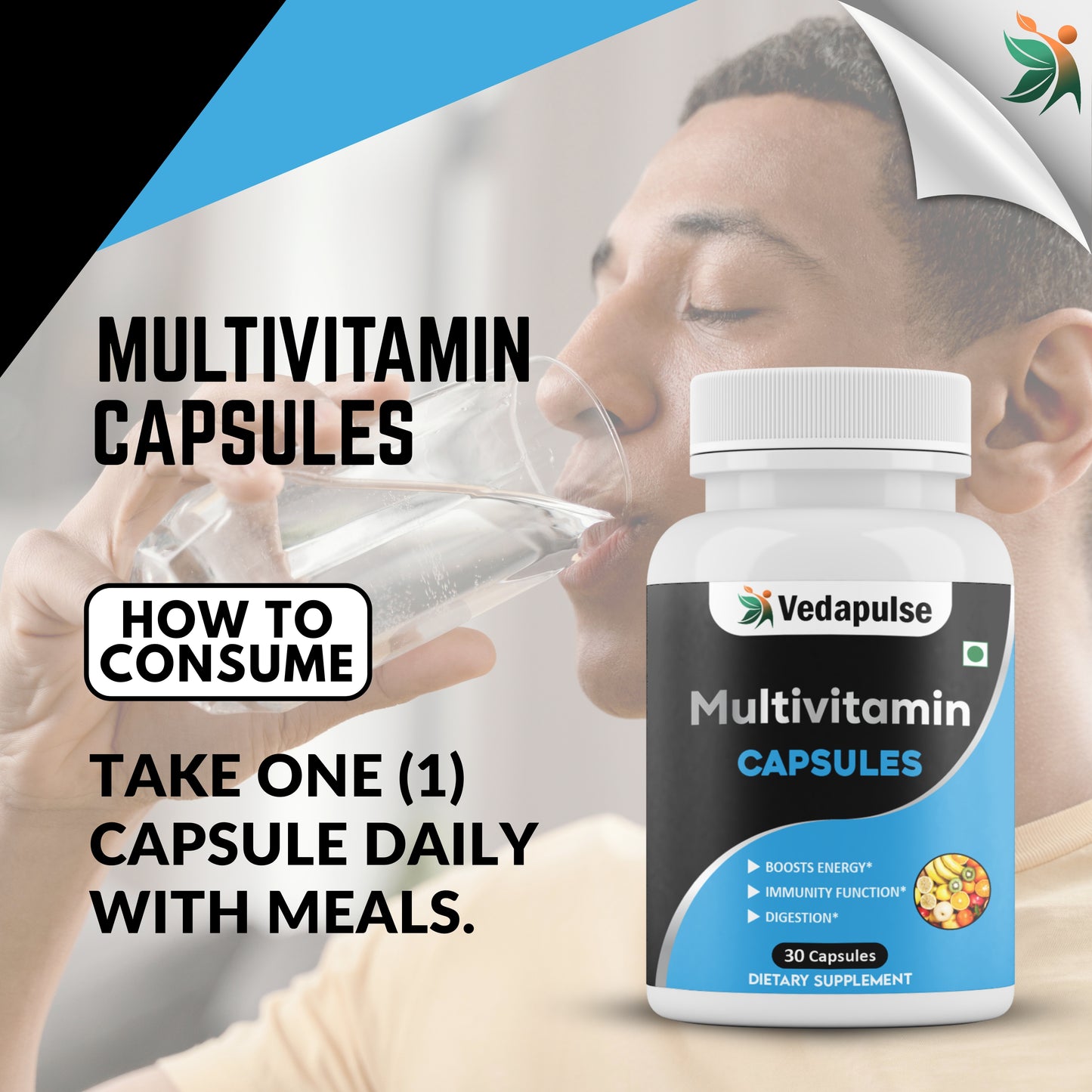 Multivitamin Capsules 30 Pack - Vedapulse
