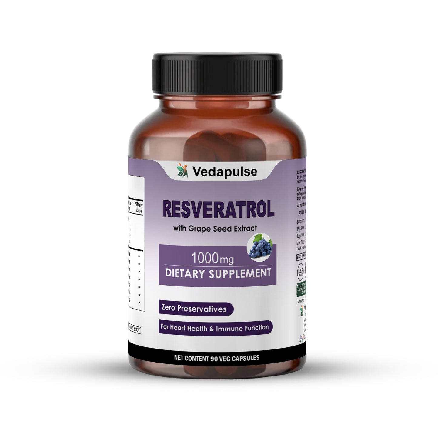 Resveratrol With Grape Seed Extract Capsules