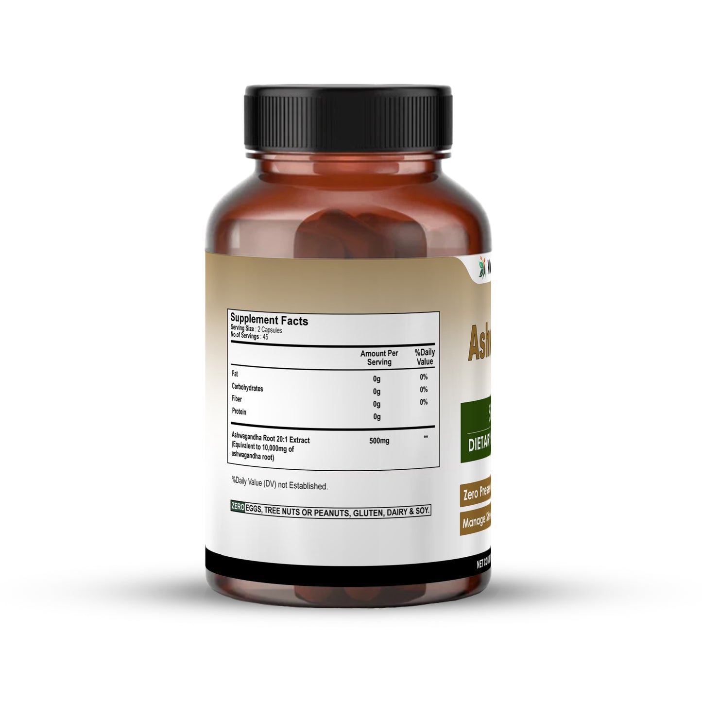 Ashwaroot 500mg Capsules by Vedapulse