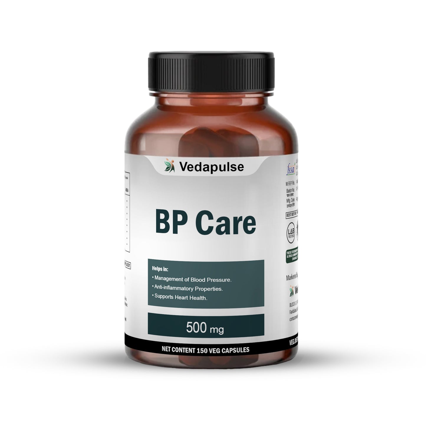 Vedapulse BP Care 500mg capsules