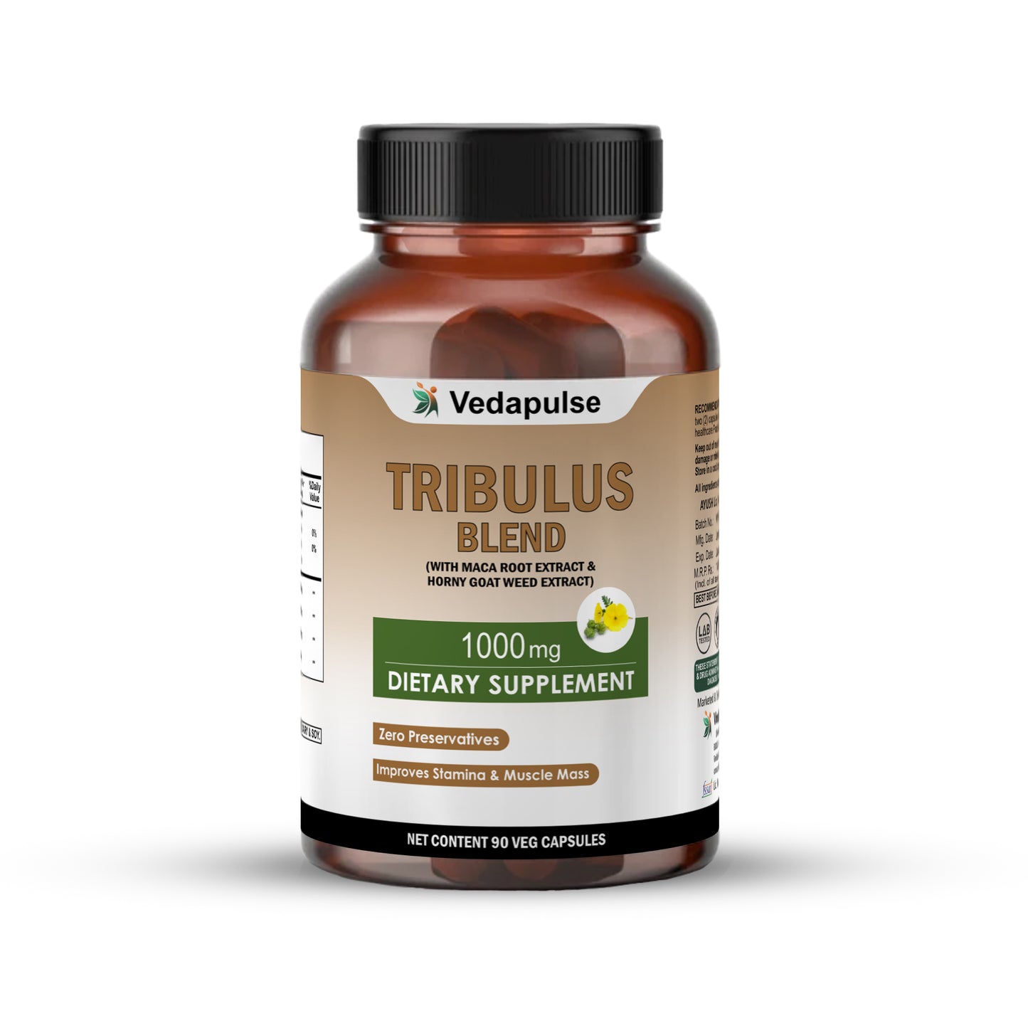 Vedapulse Tribulus 900mg Capsules