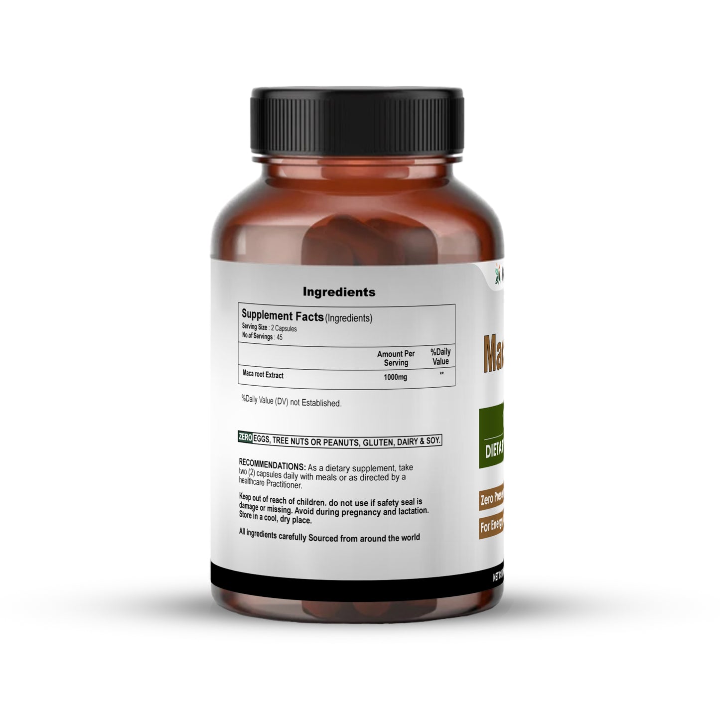 Maca Root 1000mg Capsules