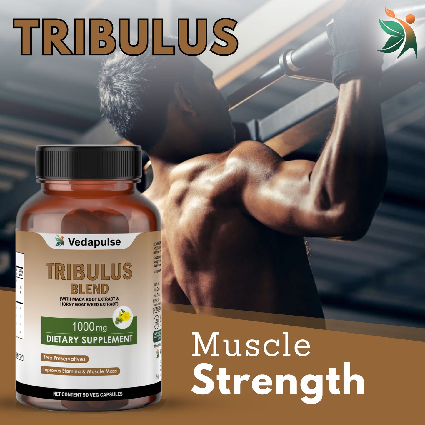 Vedapulse Tribulus 900mg Capsules