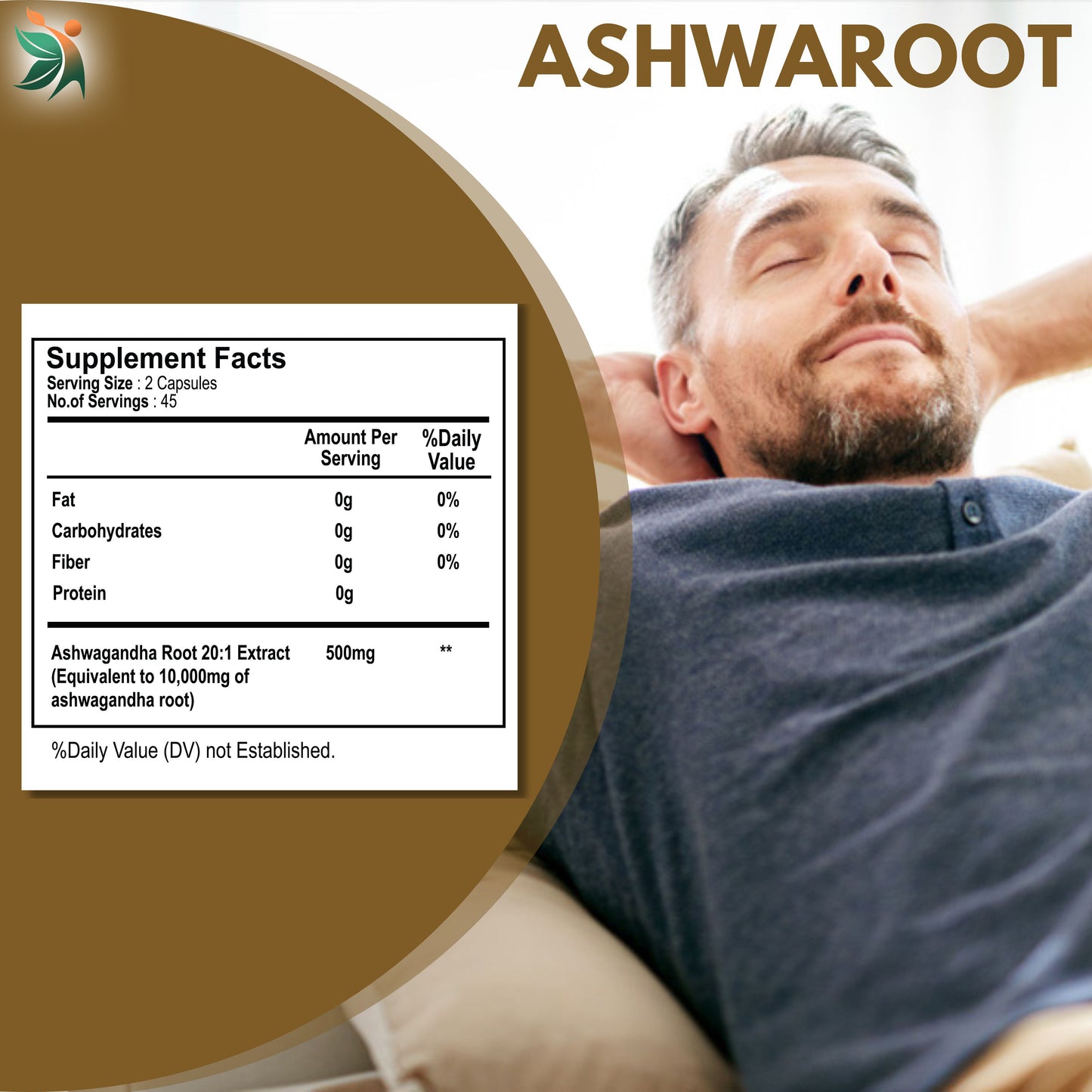 Ashwaroot 500mg Capsules by Vedapulse