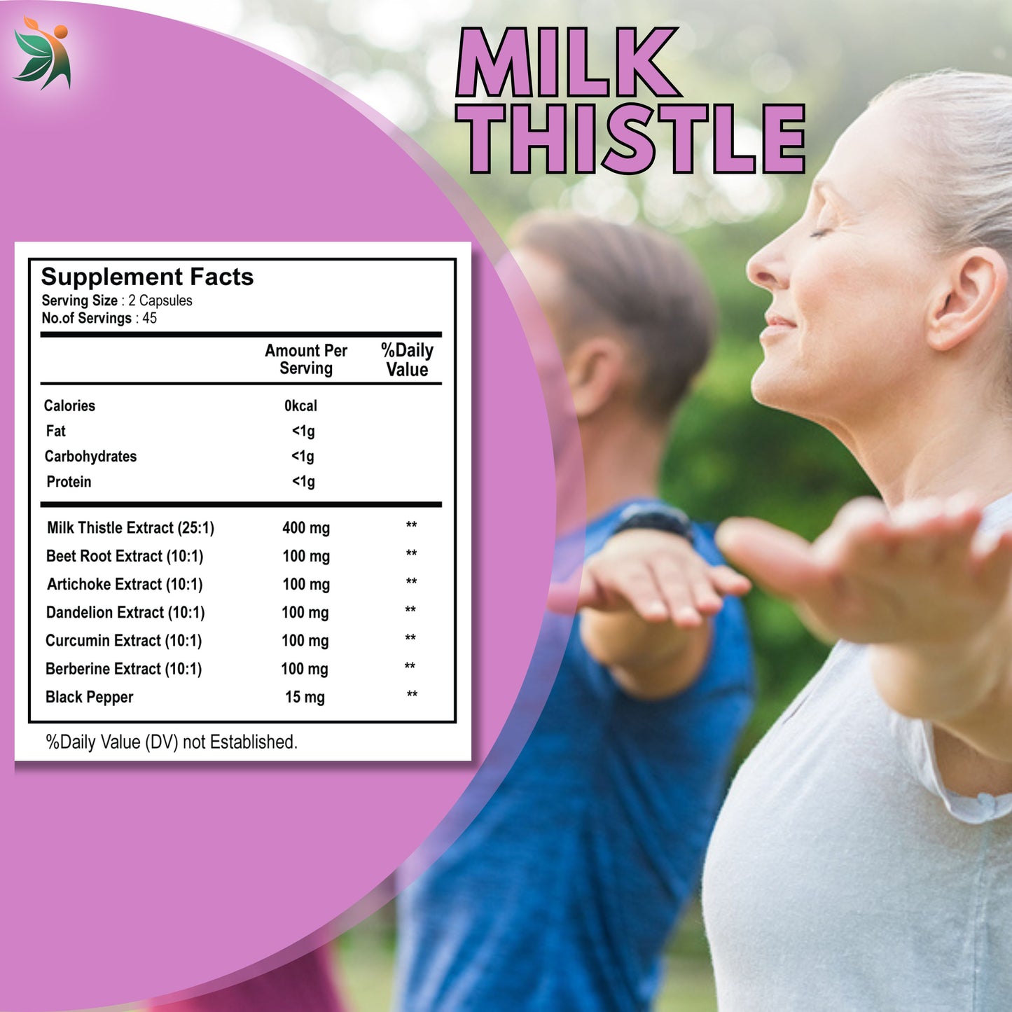Milk Thistle Liver Detox 1600mg | Vedapulse