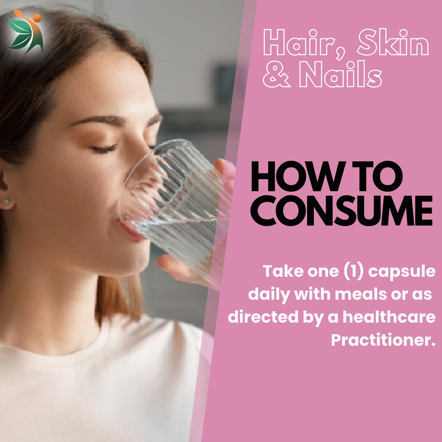 Hair, Skin & Nails with Biotin – Capsules | Vedapulse