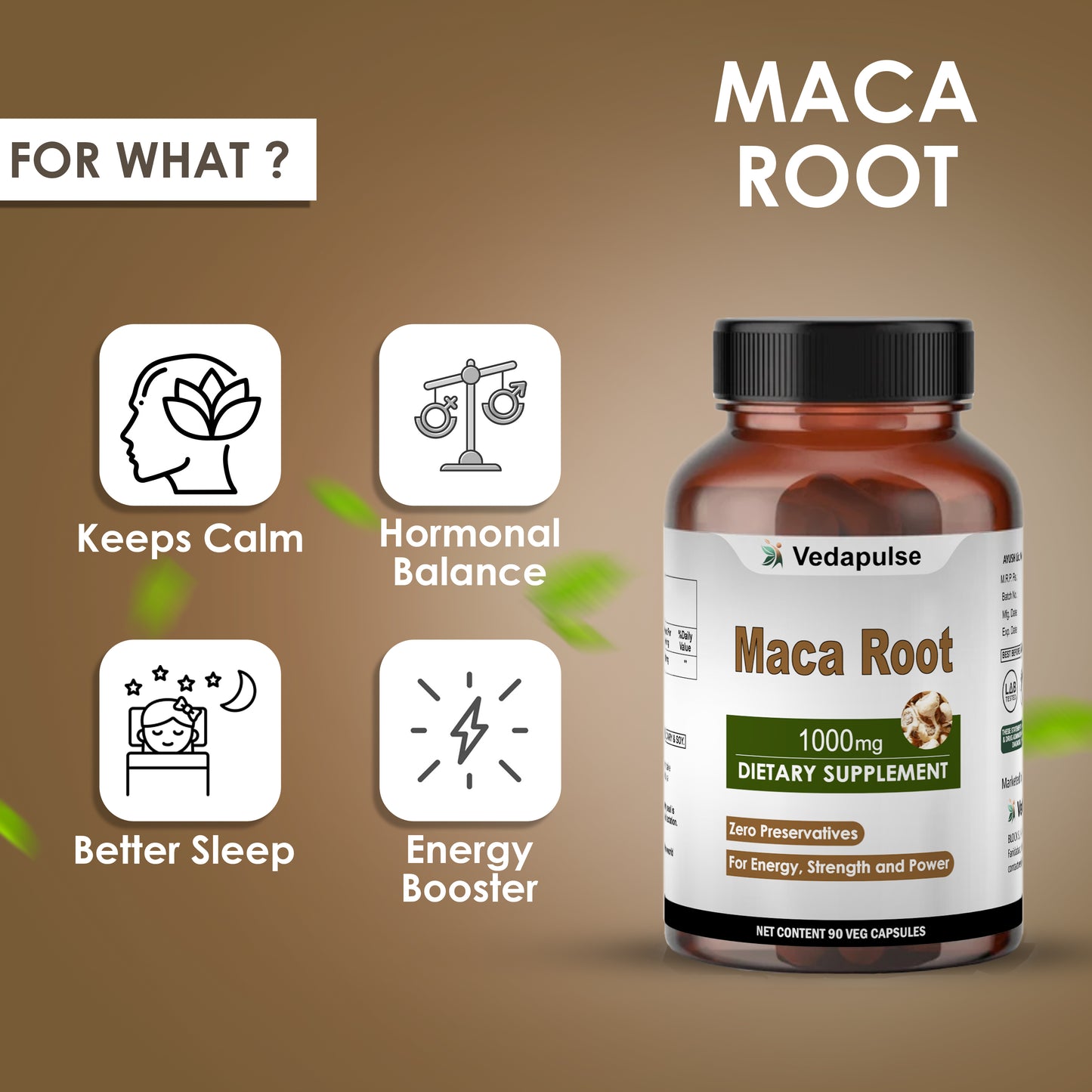 Maca Root 1000mg Capsules