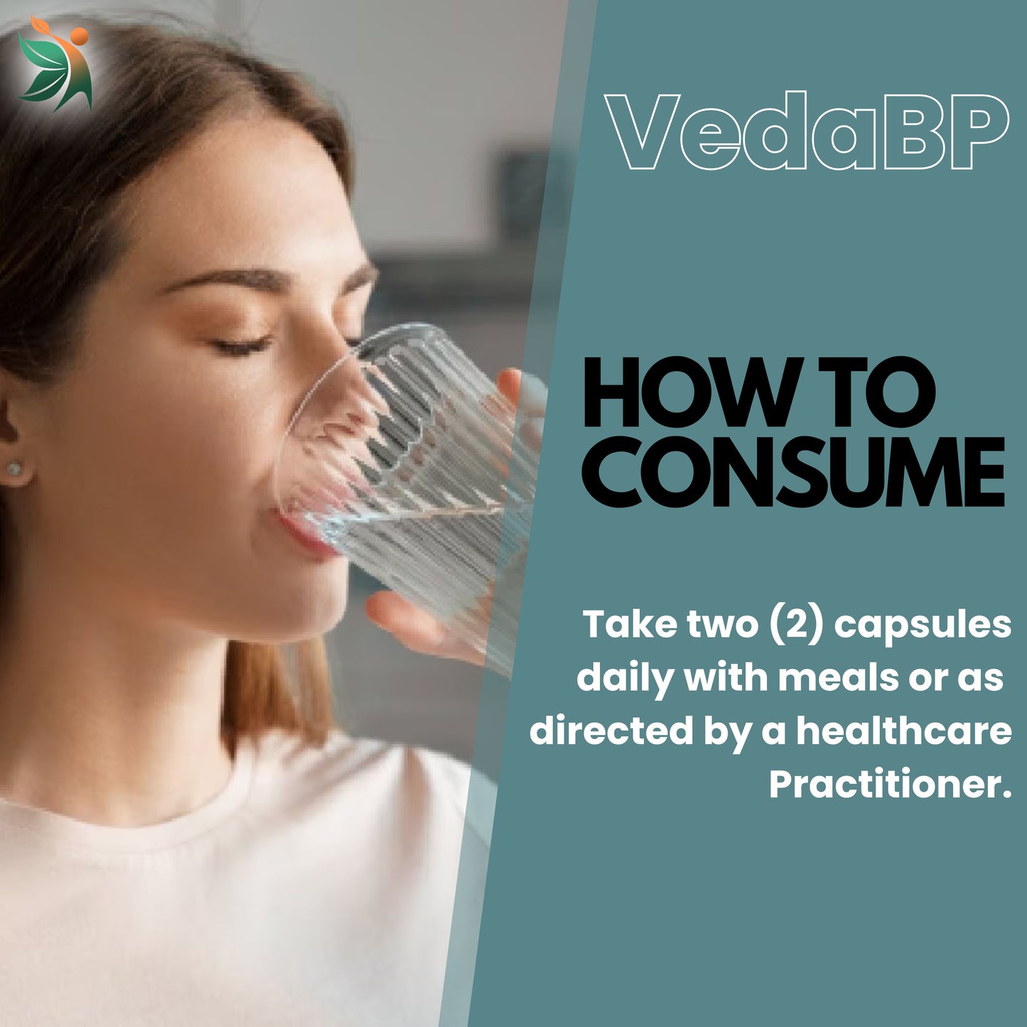 VedaBP 1000mg 90 Capsules | Vedapulse