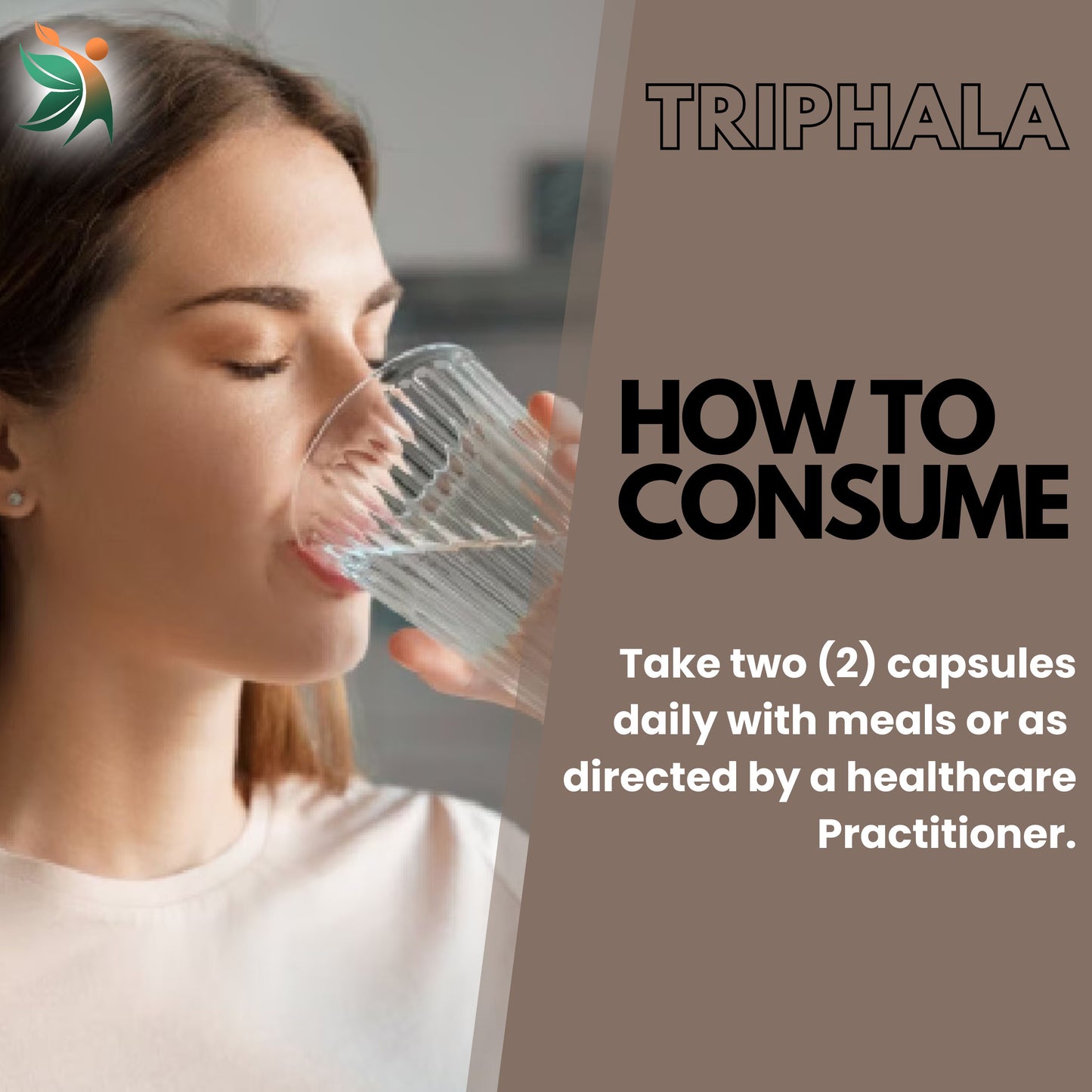 Triphala 750 mg Herbal Capsules | Vedapulse
