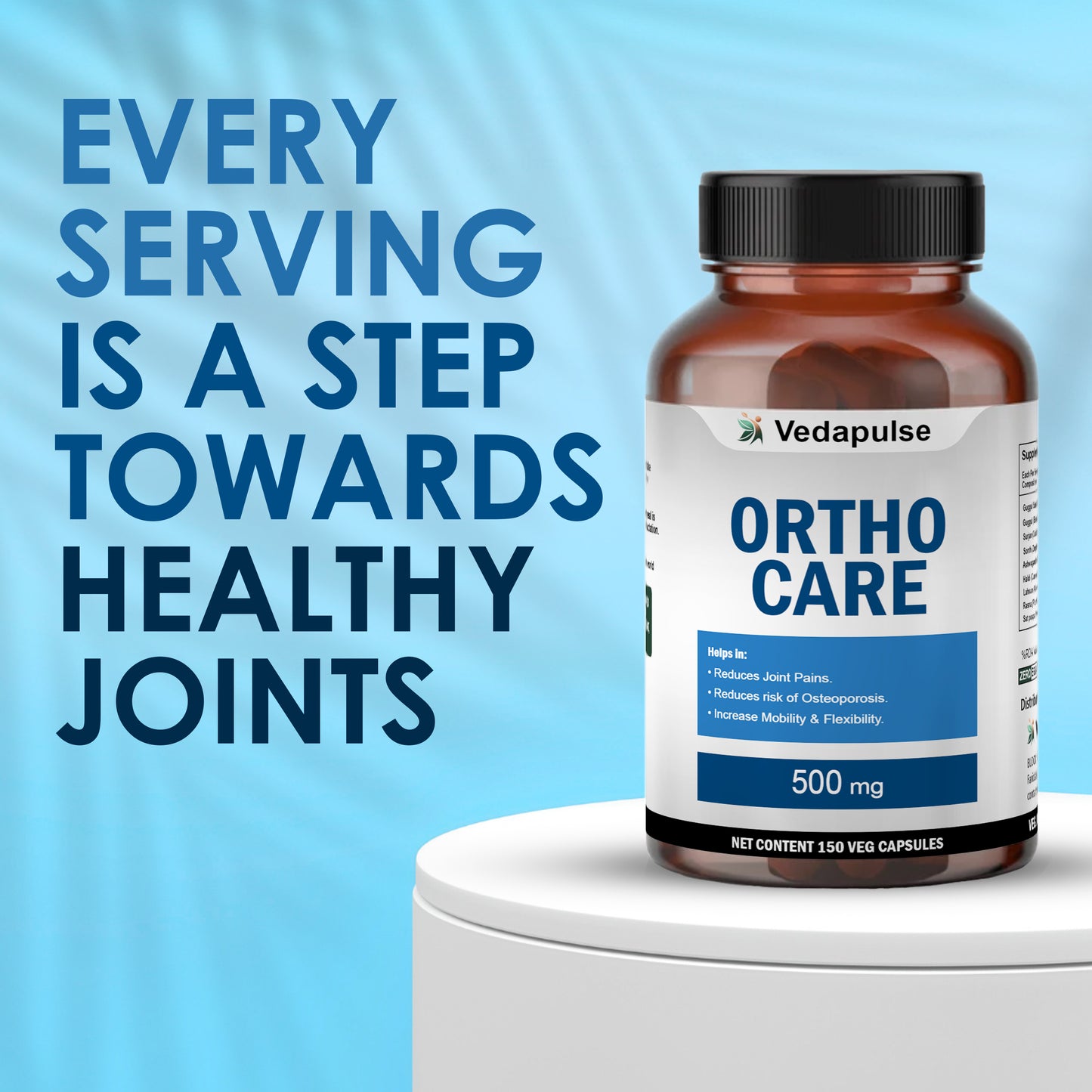 Vedapulse Ortho Care 500mg capsules-Joint, bones, muscles