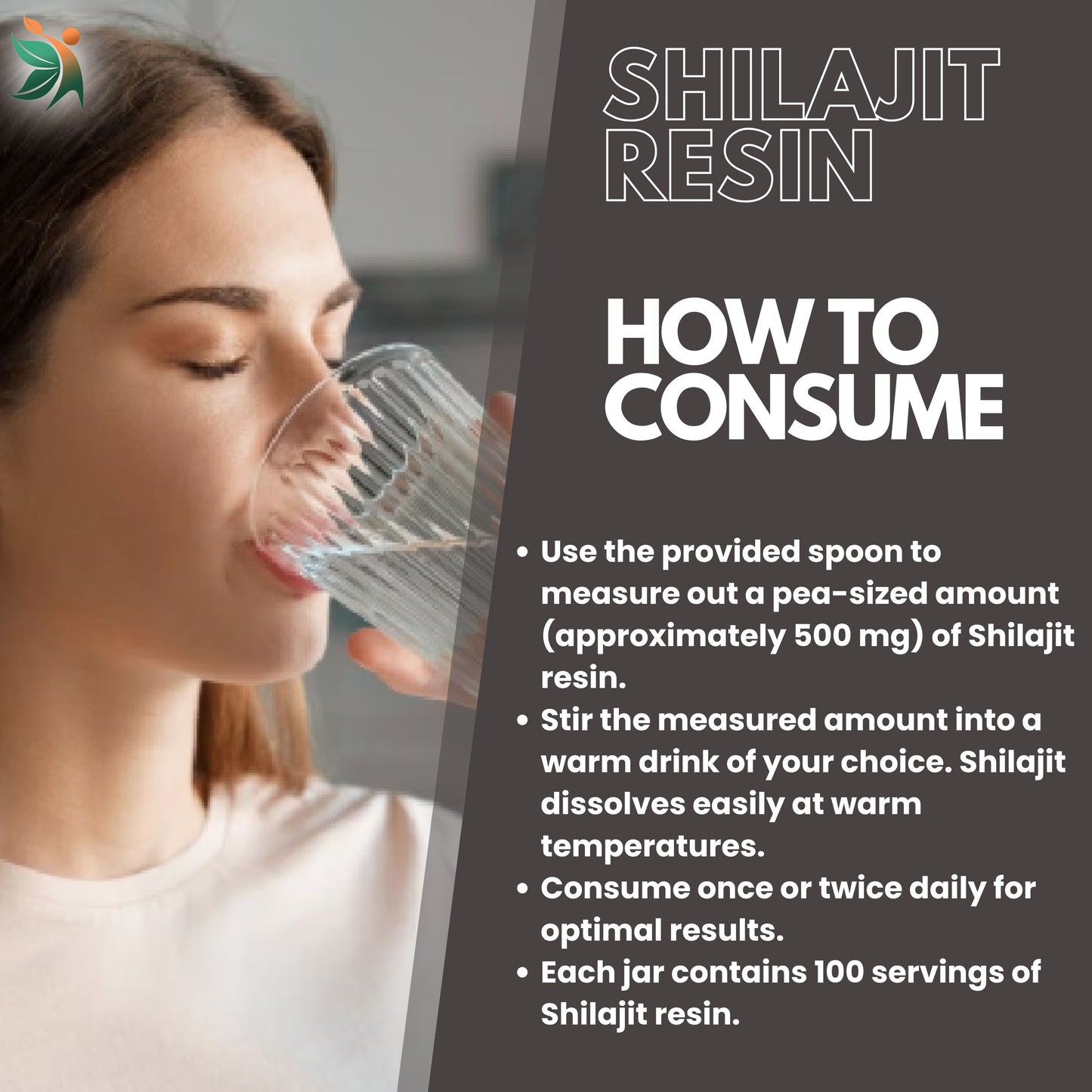 Shilajit Resin 100 Servings of 500mg | Vedapulse