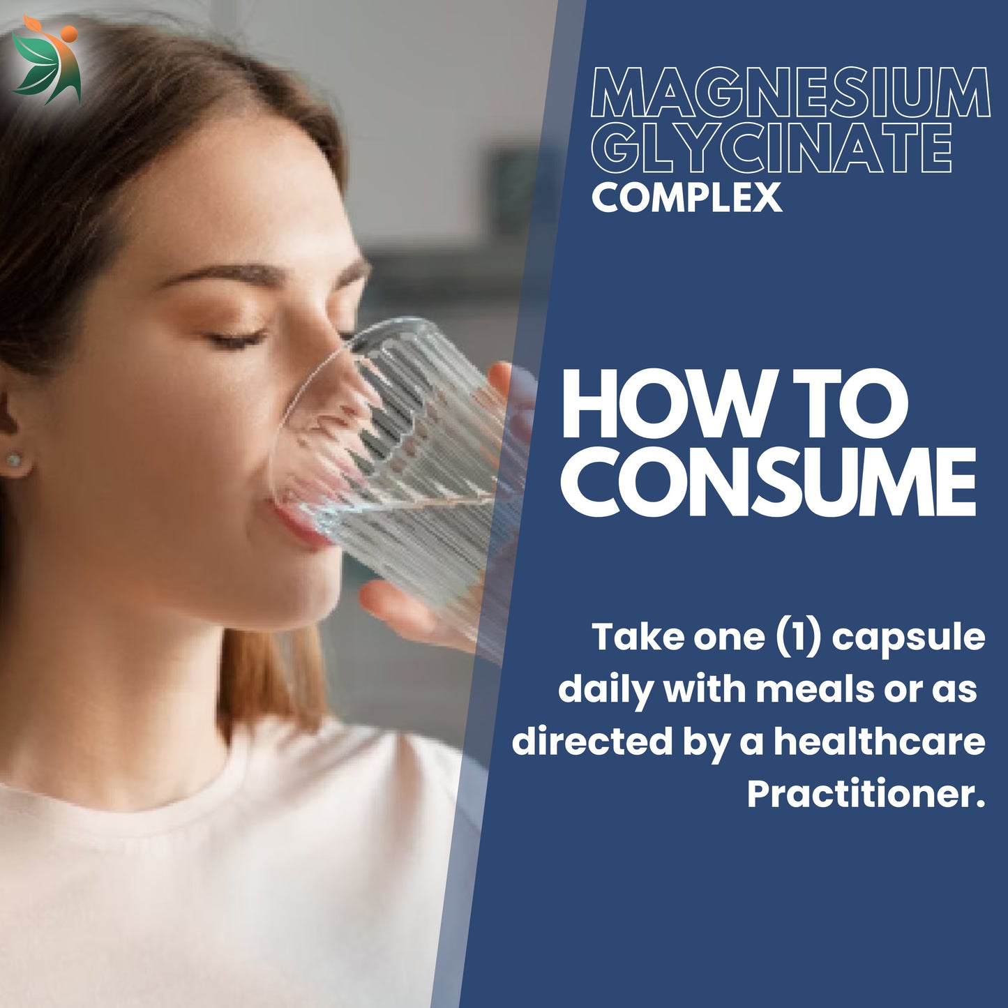Magnesium Glycinate 500mg | Pure Natural Capsules by Vedapulse