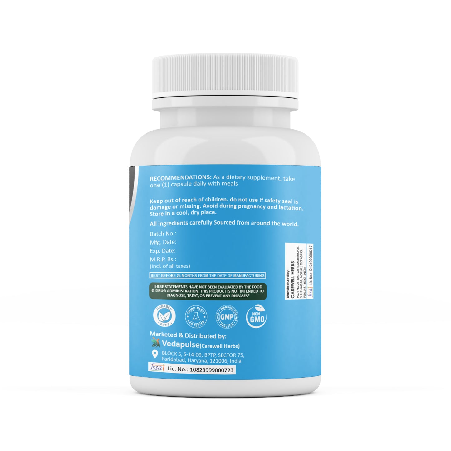 Multivitamin Capsules 30 Pack - Vedapulse