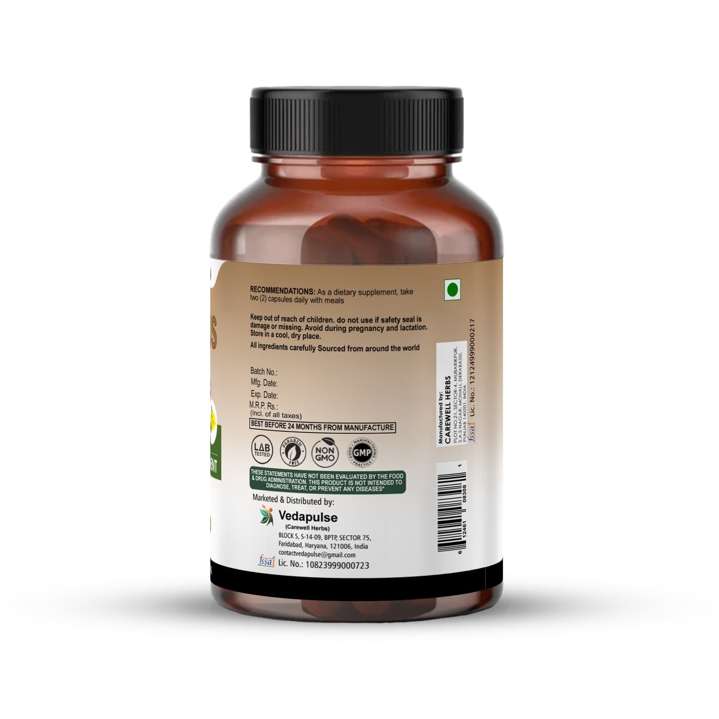 Vedapulse Tribulus 900mg Capsules