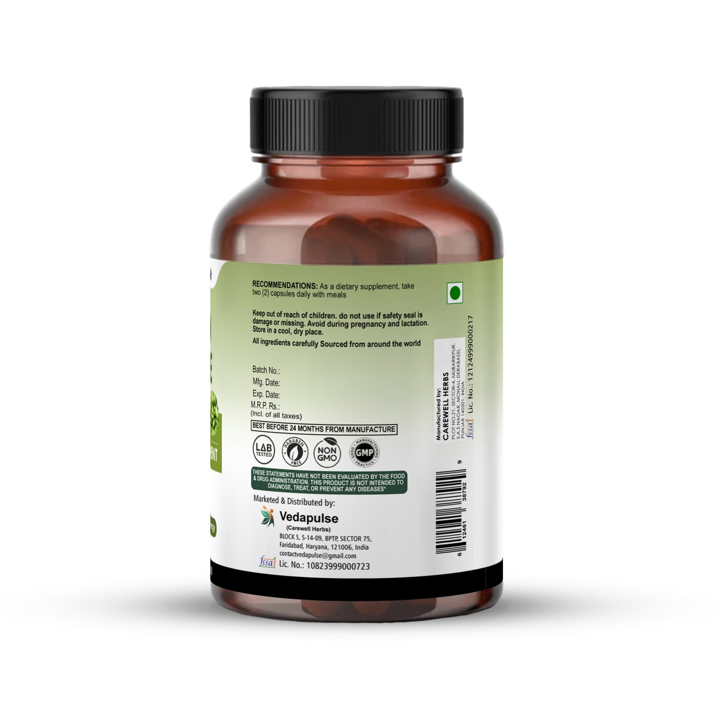 Green Coffee 1000mg Capsules | Vedapulse