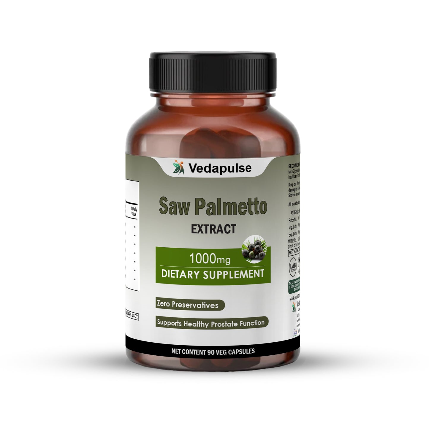 Saw Palmetto Capsules – 90 Count | 100mg per Serving