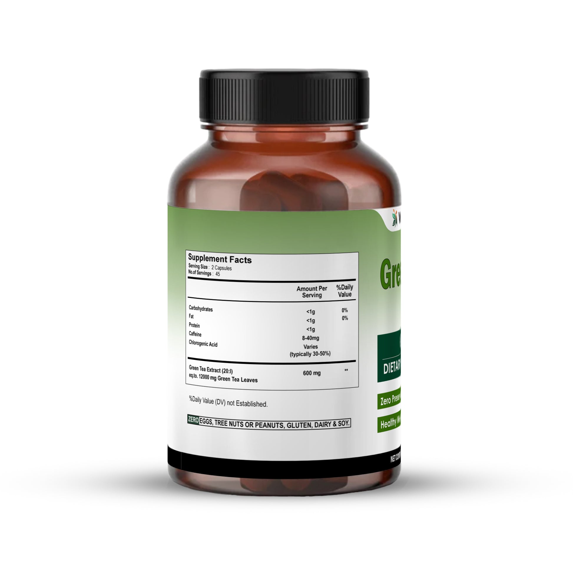 Green_Tea_Capsules_Supplement_Facts