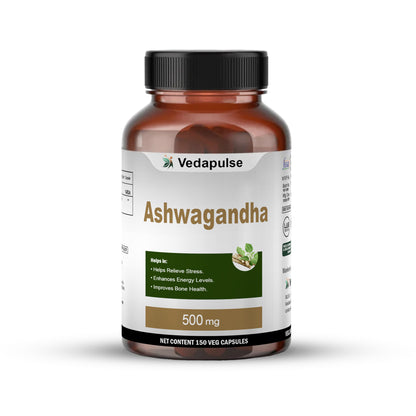 Ashwaroot 500mg Capsules by Vedapulse