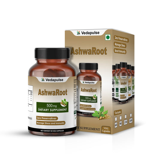 Ashwaroot 500mg Capsules by Vedapulse