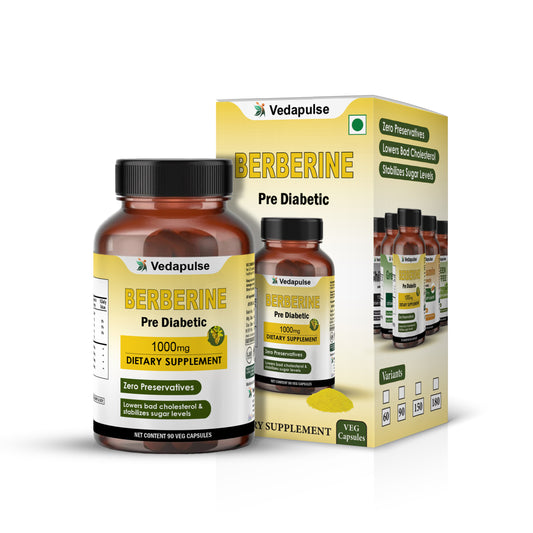 Berberine 1000 mg Herbal Capsules by Vedapulse