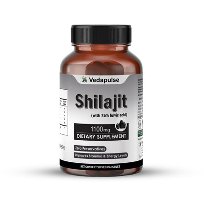 Shilajit 1100 Mg Capsules | Vedapulse