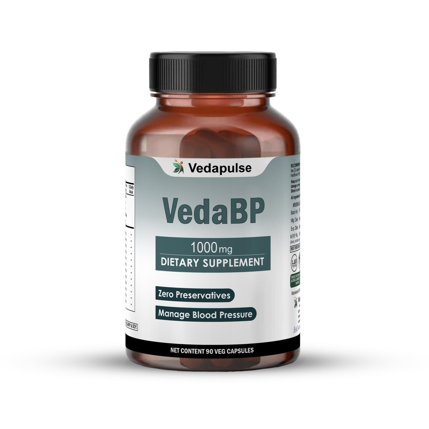 VedaBP 1000mg 90 Capsules | Vedapulse