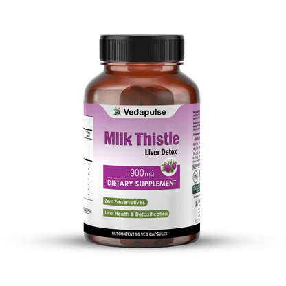 Milk Thistle Liver Detox 1600mg | Vedapulse