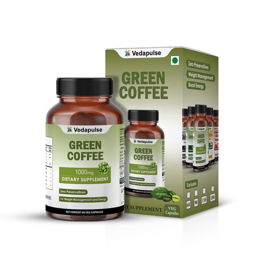 Green Coffee 1000mg Capsules | Vedapulse