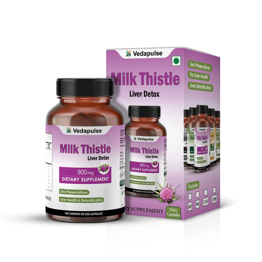 Milk Thistle Liver Detox 1600mg | Vedapulse