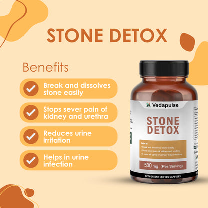 Vedapulse Stone Detox   500mg capsules