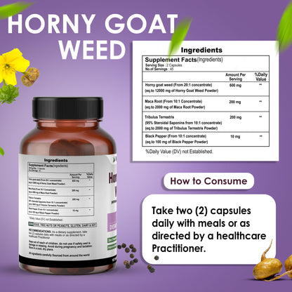 Horny Goat  1000mg with Macaroot and Tribulus