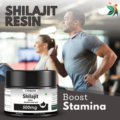 Shilajit Resin 100 Servings of 500mg | Vedapulse