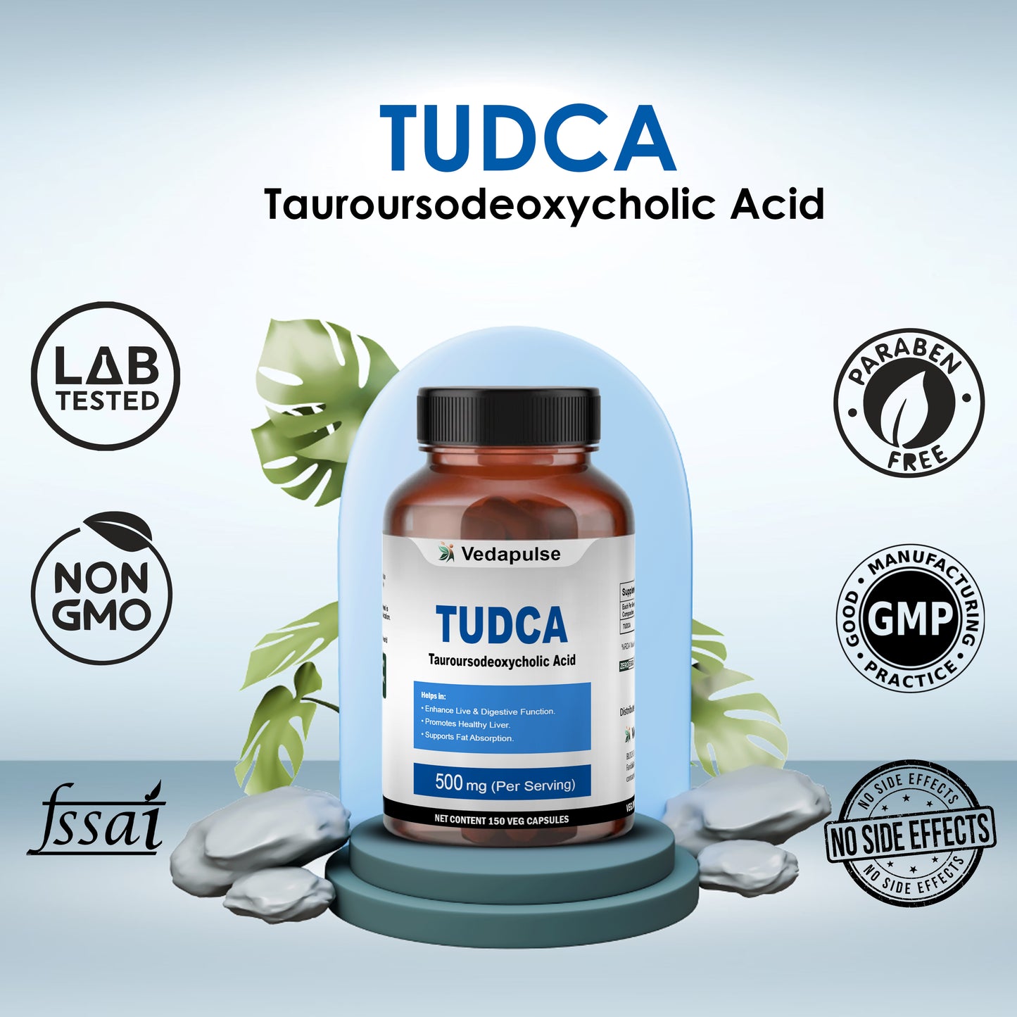Vedapulse Tudca 500mg capsules