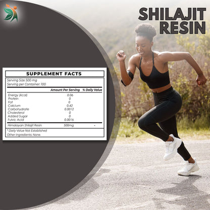 Shilajit Resin 100 Servings of 500mg | Vedapulse