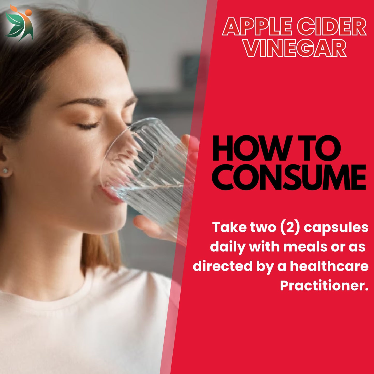 Apple Cider Vinegar 650mg Capsules - Pure & Natural | Vedapulse