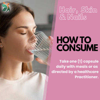 Hair, Skin & Nails with Biotin – Capsules | Vedapulse