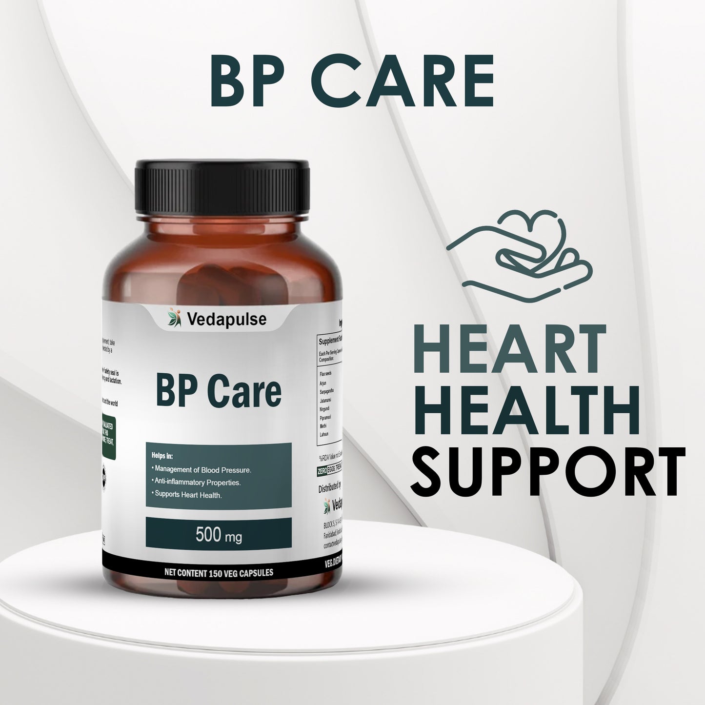 Vedapulse BP Care 500mg capsules