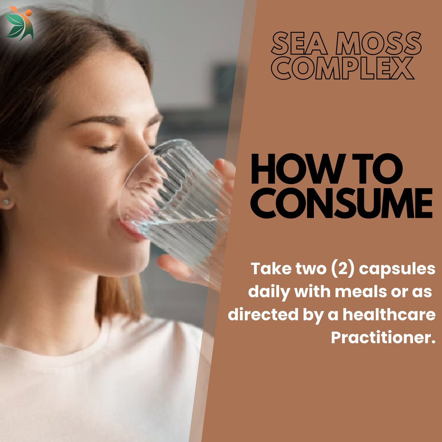 Vedapulse Sea Moss 500mg capsules - skin ,immune