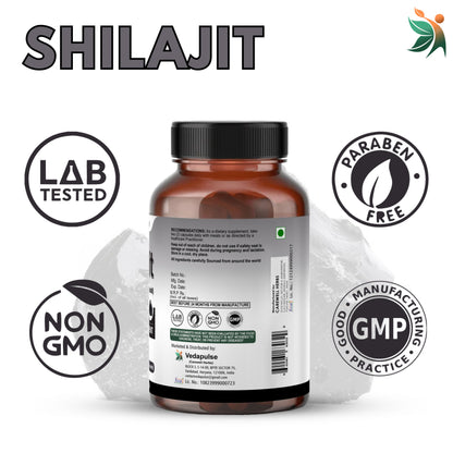 Shilajit 1100 Mg Capsules | Vedapulse