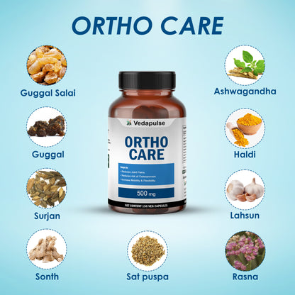 Vedapulse Ortho Care 500mg capsules-Joint, bones, muscles