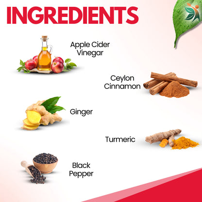 Apple Cider Vinegar 650mg Capsules - Pure & Natural | Vedapulse
