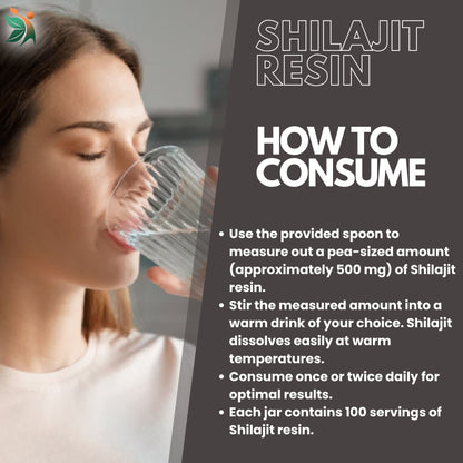 Shilajit Resin 100 Servings of 500mg | Vedapulse
