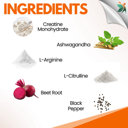 Vedapulse Creatine Monohydrate Capsules – Strength, Endurance ,Performance Support 60 Caps Pack - Vedapulse