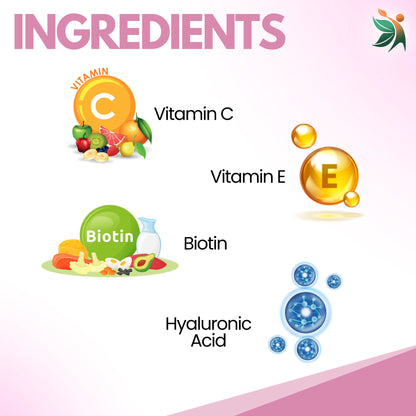 Hair, Skin & Nails with Biotin – Capsules | Vedapulse