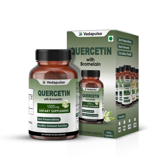 Quercetin with Bromelain 1000mg Herbal Caspules| Vedapulse