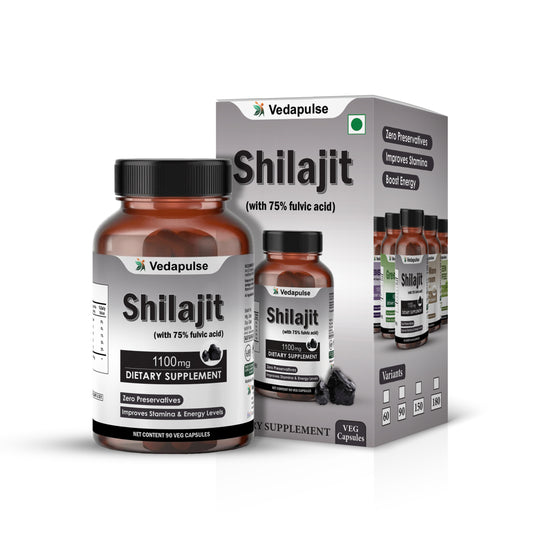 Shilajit 1100 Mg Capsules | Vedapulse