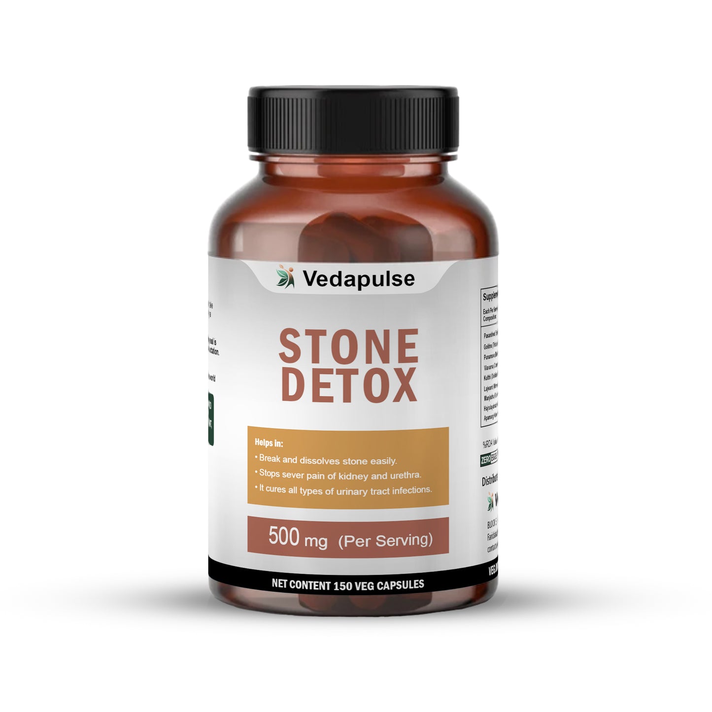 Vedapulse Stone Detox   500mg capsules